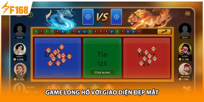 Game Long Hổ với giao diện đẹp mắt
